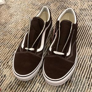 Old skool chocolate brown vans